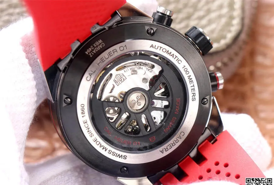 TAG Heuer Carrera CAR2A1Z.FT6050 XF Factory 1:1 Best Edition Replica Watch Red Strap